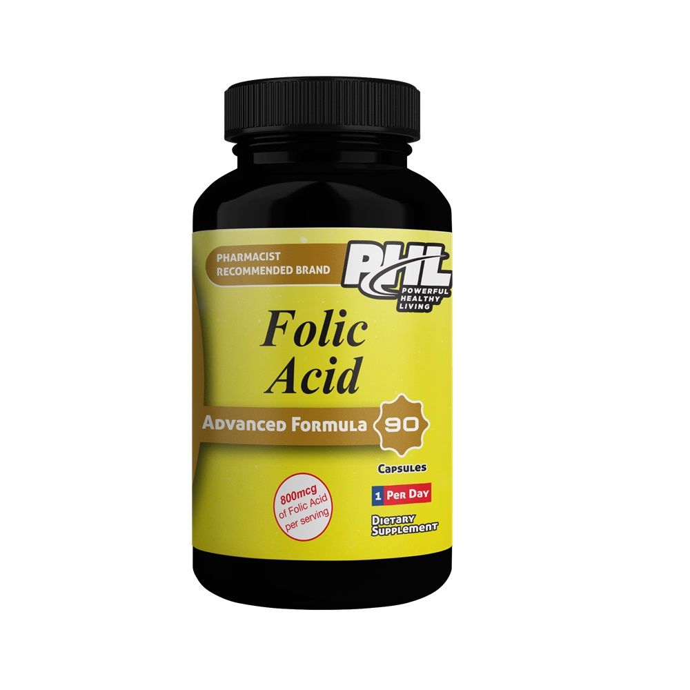 PHL Folic Acid 800 mcg Capsules 90&#039;s