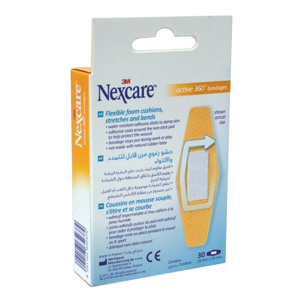 3M Nexcare Active Bandages 30&#039;s