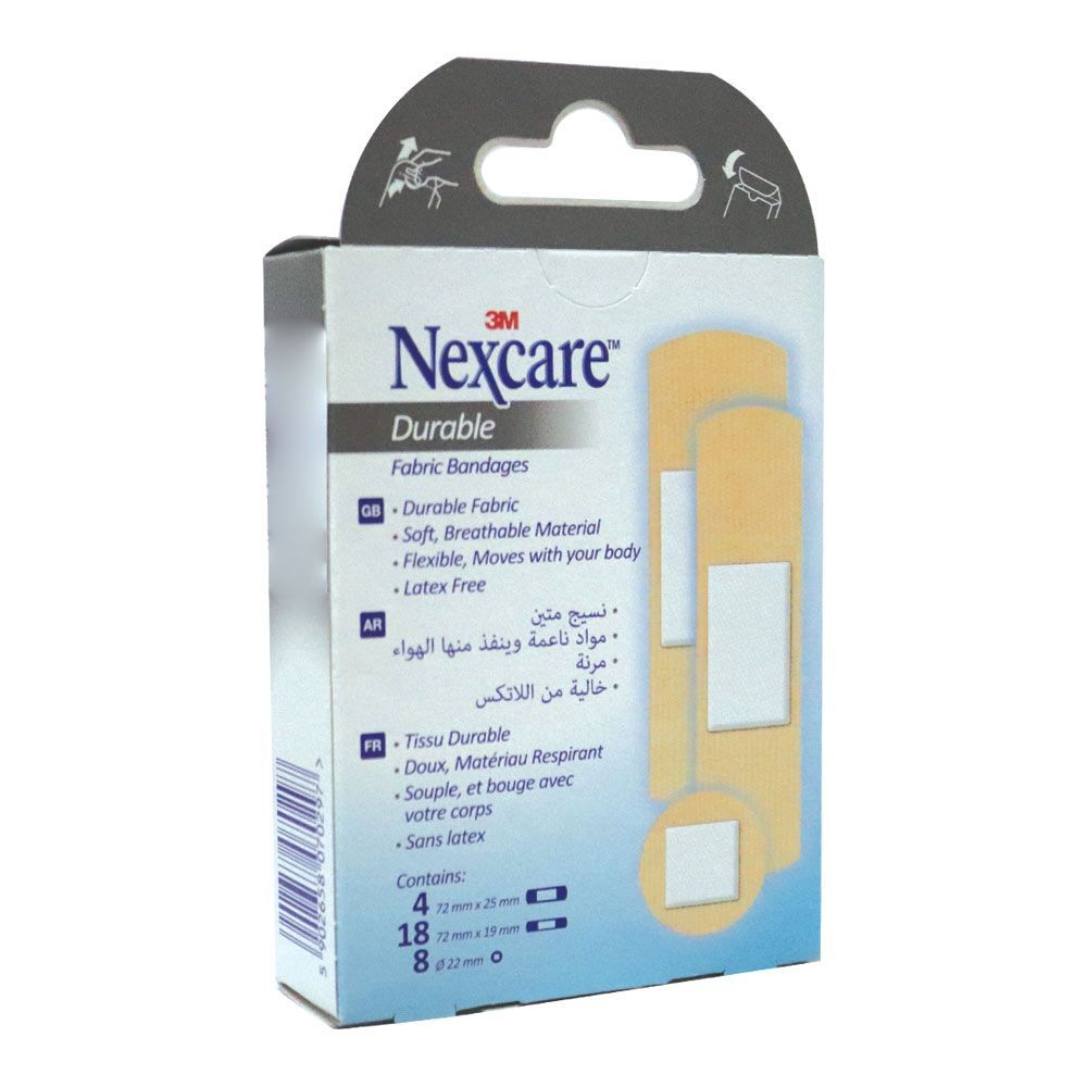 3M Nexcare Durable Fabric Bandage Assorted 30&#039;s