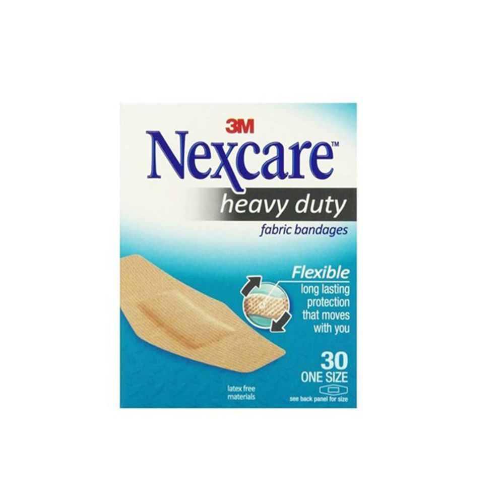 3M Nexcare Durable Fabric Bandage One Size 30&#039;s