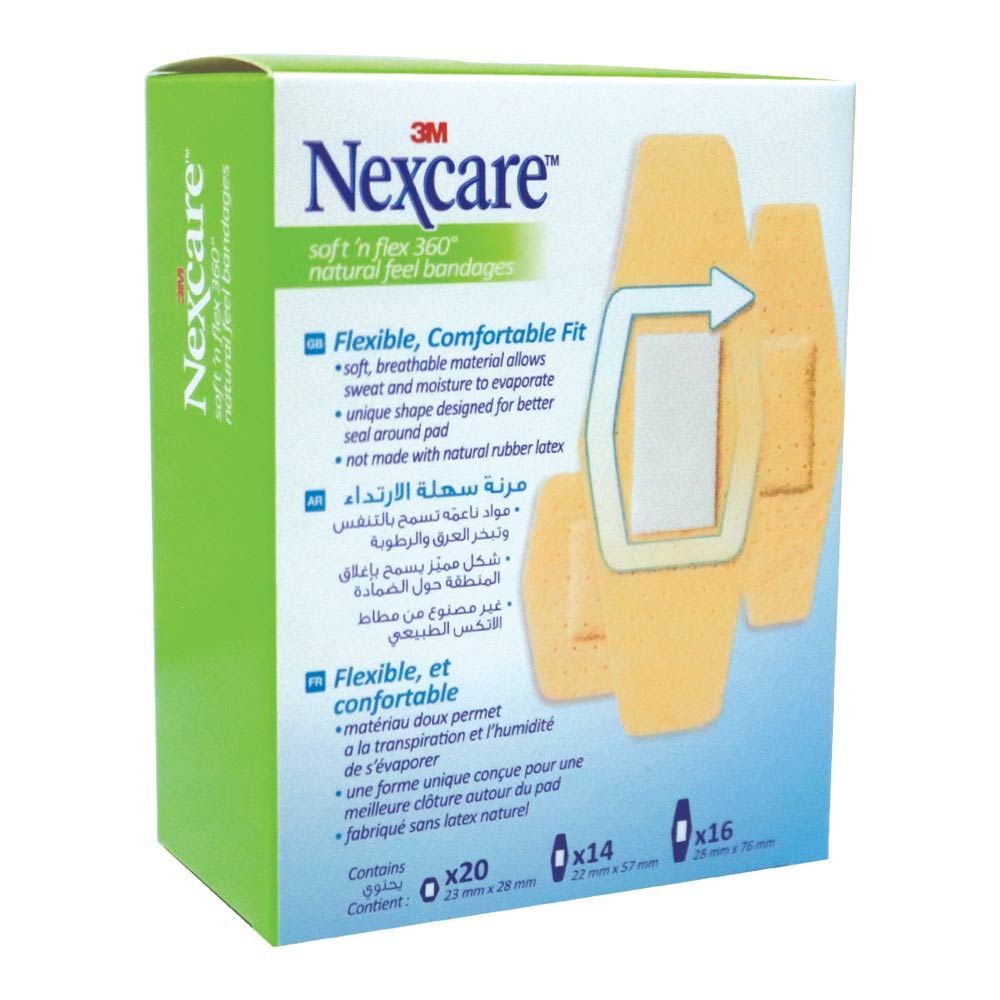 3M Nexcare Soft &#039;n flex Assorted Bandage 50&#039;s