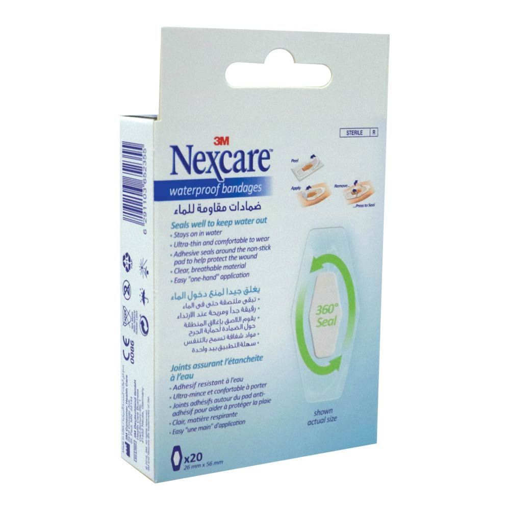 3M Nexcare Waterproof Bandages 20&#039;s