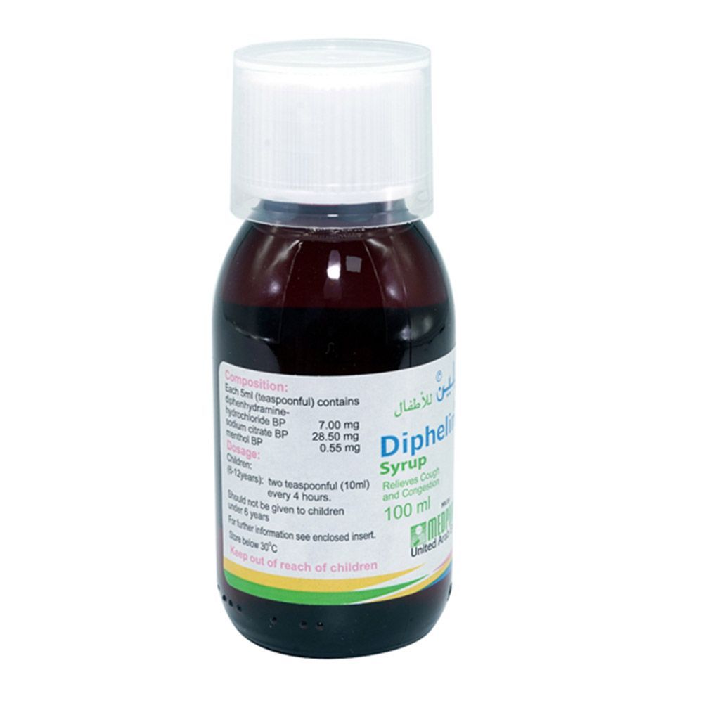 Diphelin Pedriatric Syrup 100 mL