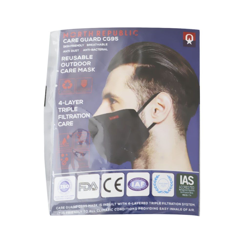 North Republic Care Guard Reusable Face Mask 1&#039;s