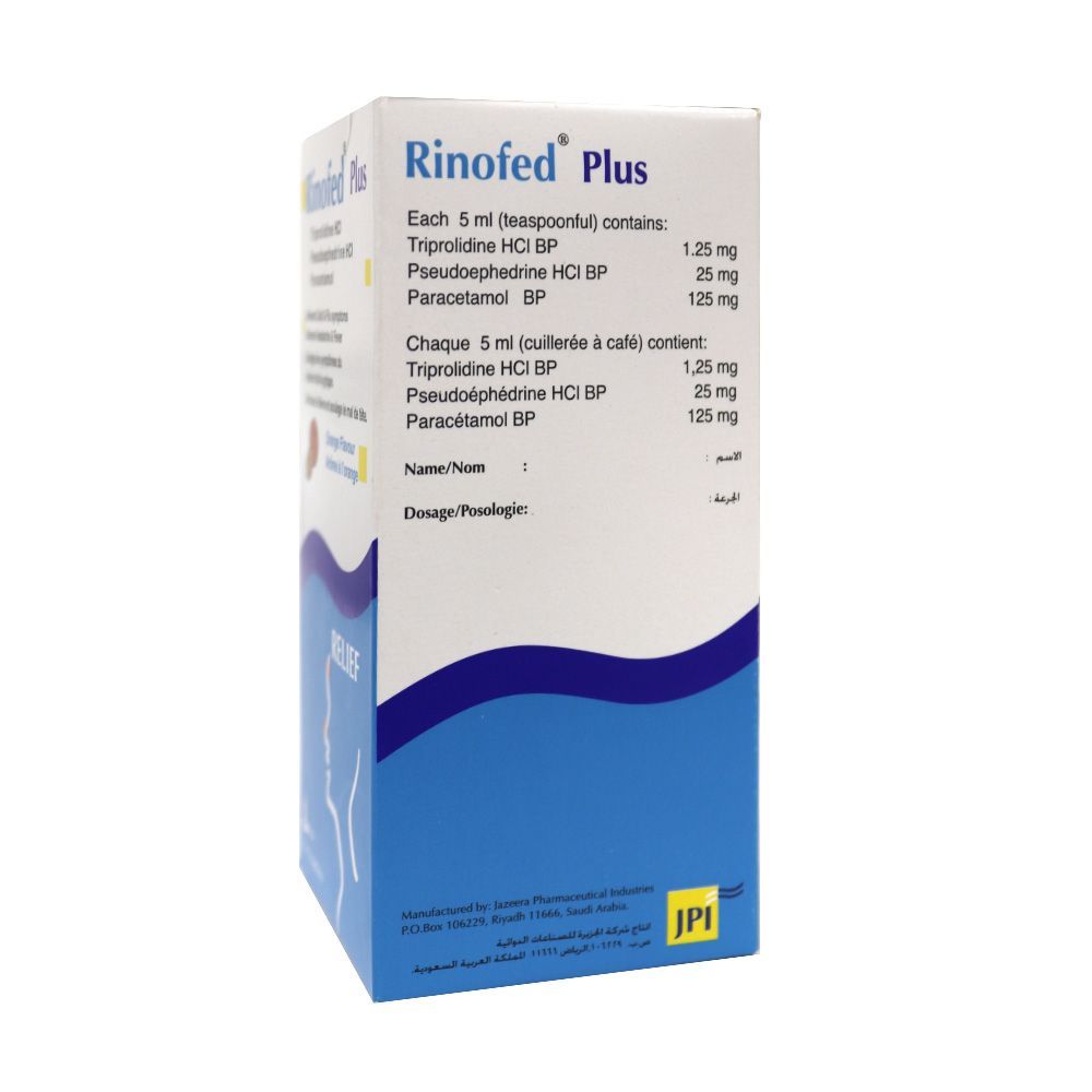 Rinofed Plus Syrup 120 mL