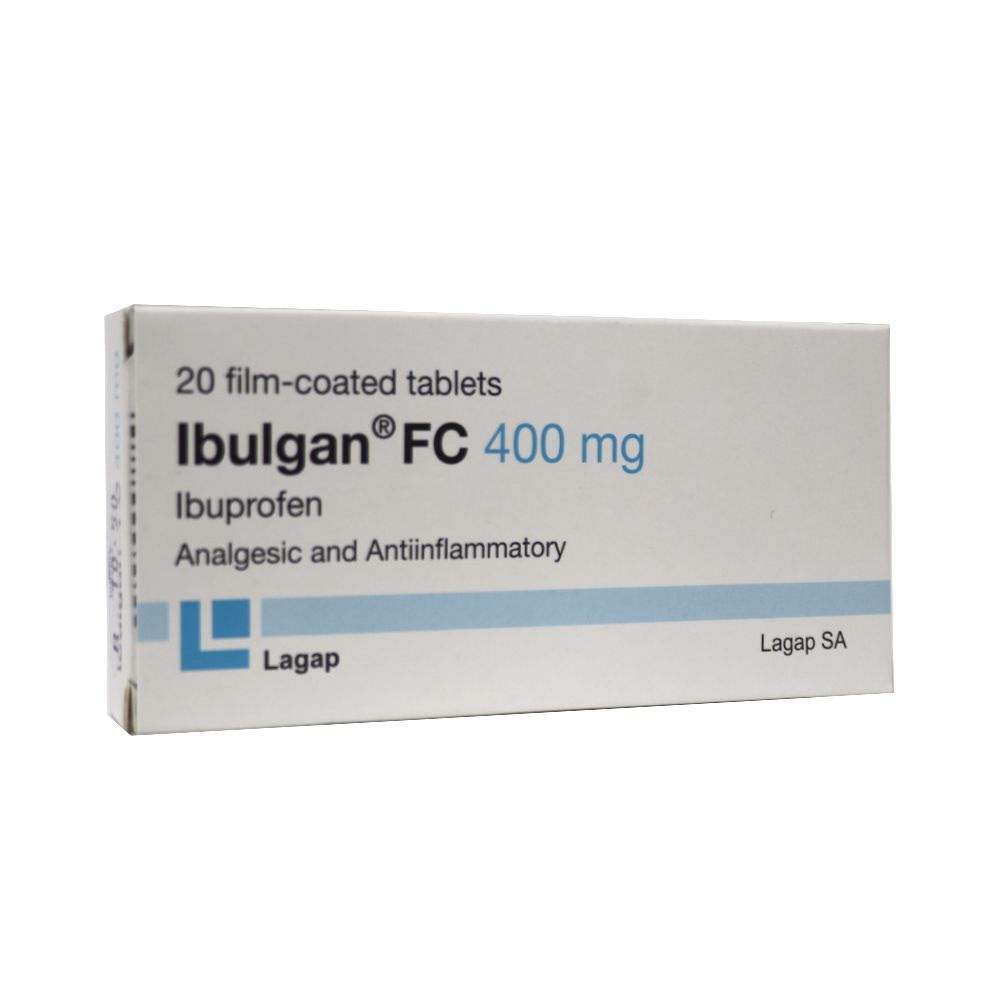 Ibulgan FC Ibuprofen 400 mg Tablets 20&#039;s