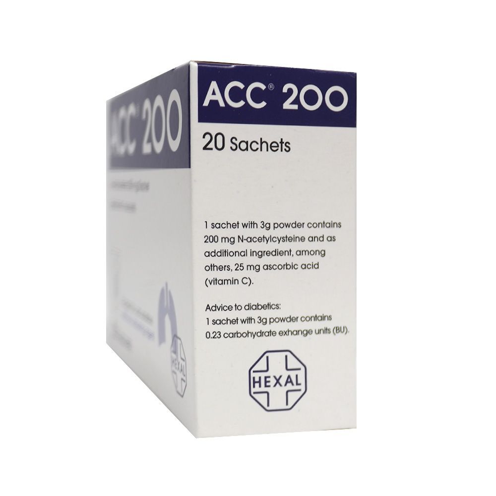 ACC 200 mg Sachet 20&#039;s