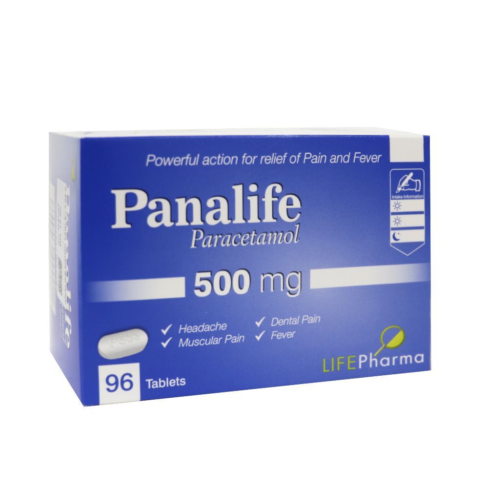 Panalife 500 mg Paracetamol Tablets 96&#039;s