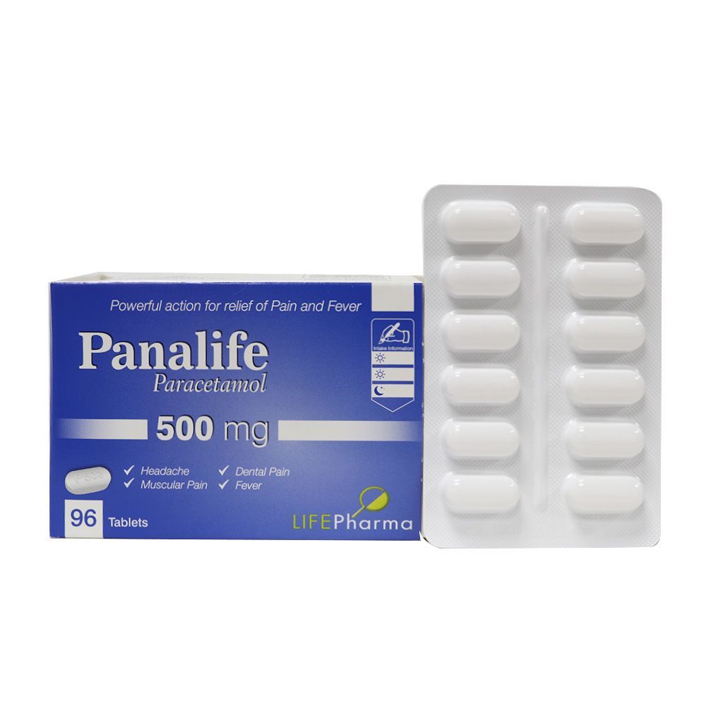 Panalife 500 mg Paracetamol Tablets 96&#039;s