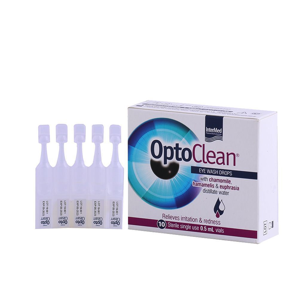 Optoclean Eye Wash Drops Single Dose Vial 0.5ML 10&#039;s