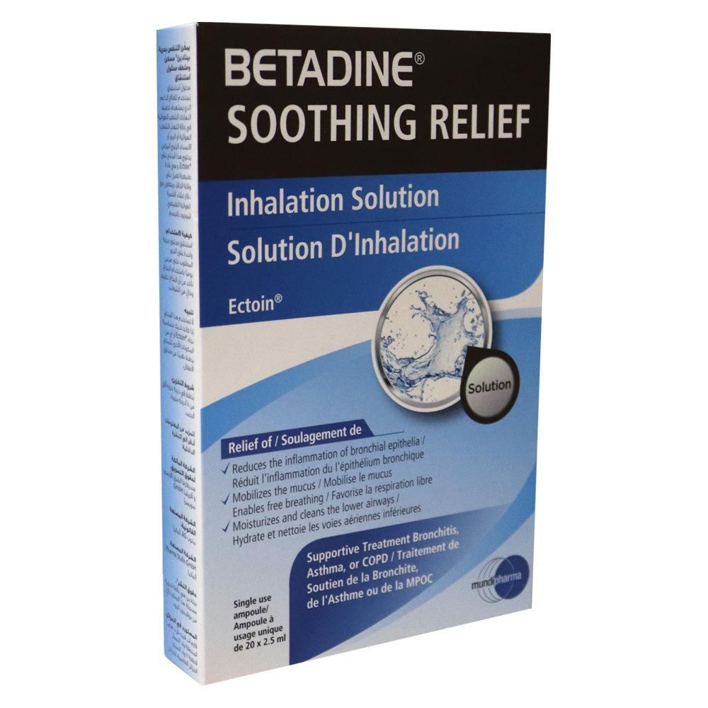 Betadine Soothing Relief Inhalation Solution 2.5 mL 20&#039;s