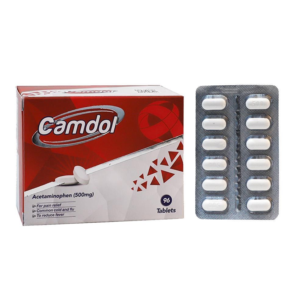 Camdol Acetaminophen 500 mg Tablets 96&#039;s