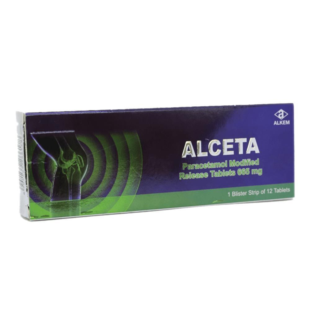 Alceta Paracetamol 665 mg Modified Release Tablets 12&#039;s