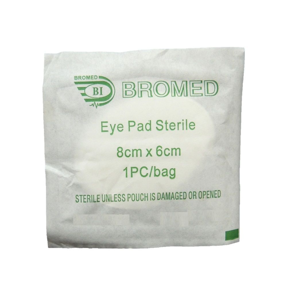 Bromed Eye Pad Sterile 8 cm x 6 cm 50’s