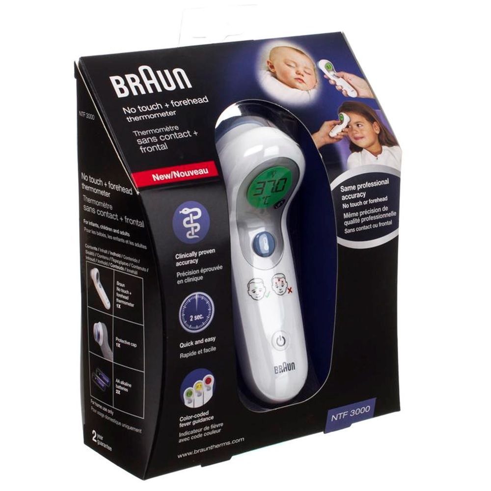 Braun No Touch + Forehead Thermometer NTF3000