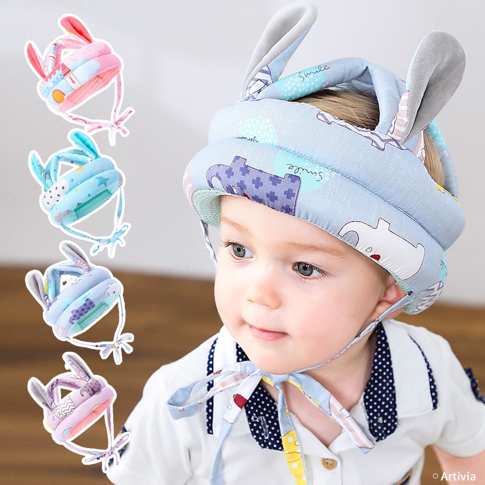 Baby Safety Helmet Head Protection Cap Baby Anti-fall Pad Children Learn To Walk Crash Cap Adjustable Protective Hats