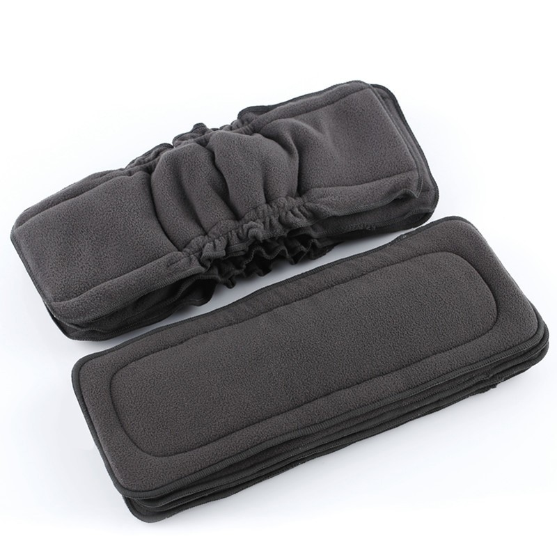 [Simfamily] 10pcs Reusable Bamboo Charcoal Diaper Insert Baby Cloth Mat Nappy Insert Changing Liners 4 Layer Each Insert Wholesale