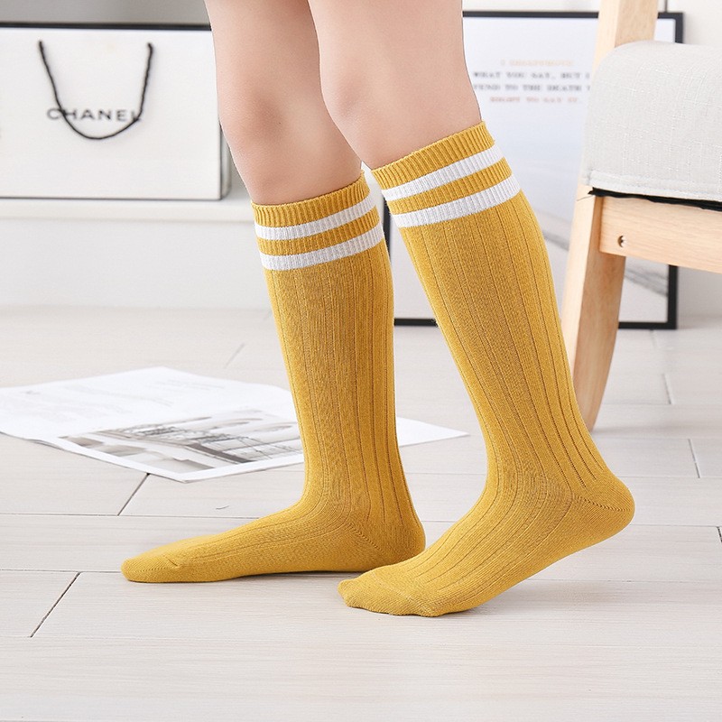 1-9 Years Kids Boys Toddlers Girls Socks Knee High Long Soft Cotton Baby Socks Stripped Children Socks School Clothes