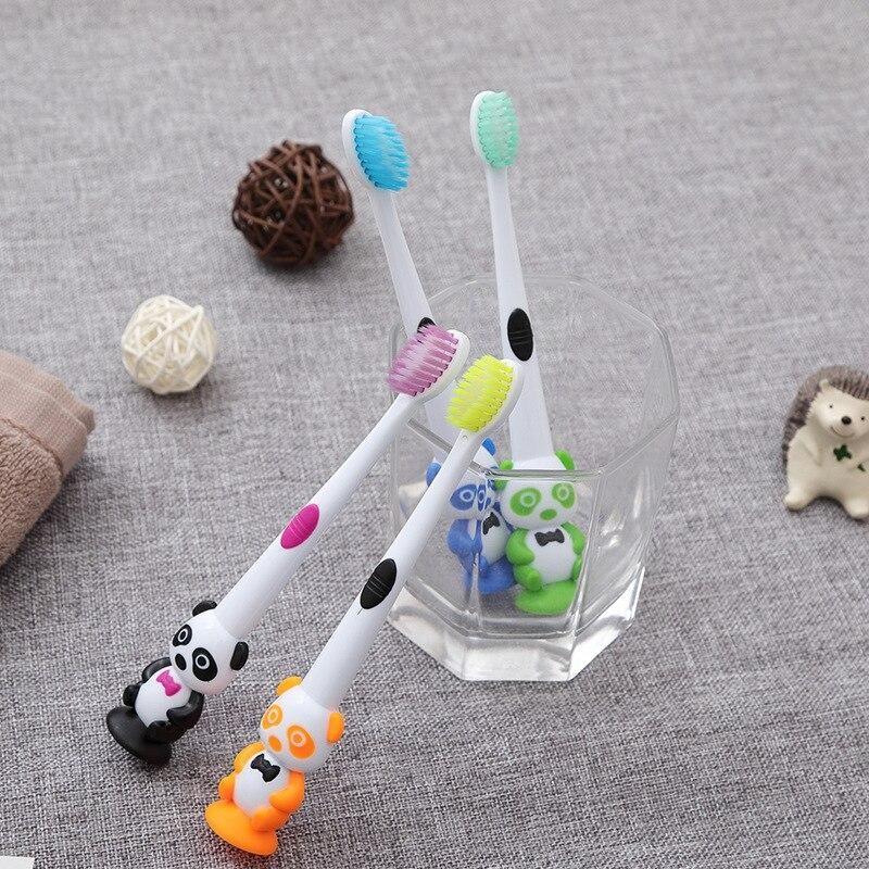 1pc Cartoon Children Panda Soft Bristle Toothbrush Baby Toothbrush Kids Training Toothbrush Care For 3-12 Years