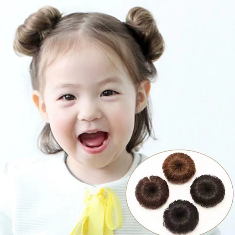 Baby Wig Clips Kids Wig Headpiece Hair Accessory With Clip Cute Headwear Baby Wig Toddler Head Decor Wig For 0-8 Years