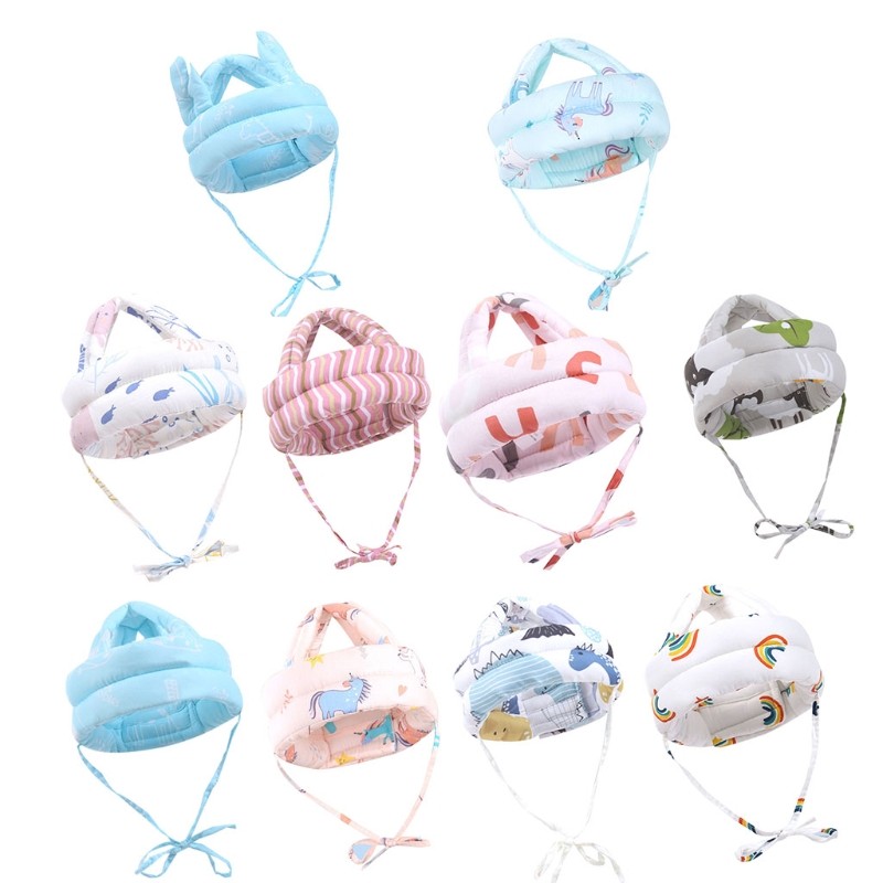 Baby Cotton Safety Helmet Head Cover Security Anti-collision Protective Protective Helmet for Babies Baby Gifts