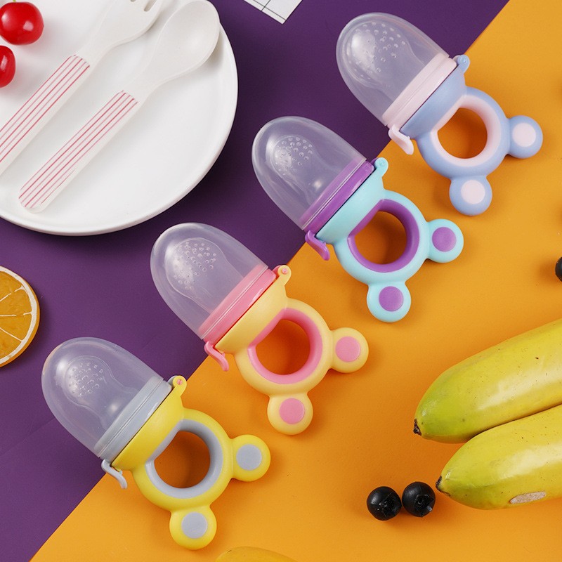 Baby Feeding Pacifiers Feeder Cartoon Kids Fruit Food Feeder Nipples Safe Feeding Nipple Supplies Nipple