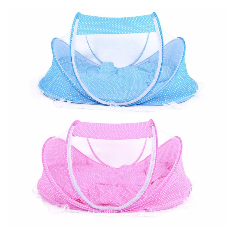 3pcs/lot 0-36 Months Baby Bed Portable Foldable Baby Crib With Netting Newborn Sleep Bed Travel Bed Mosquito Net Baby Bedding