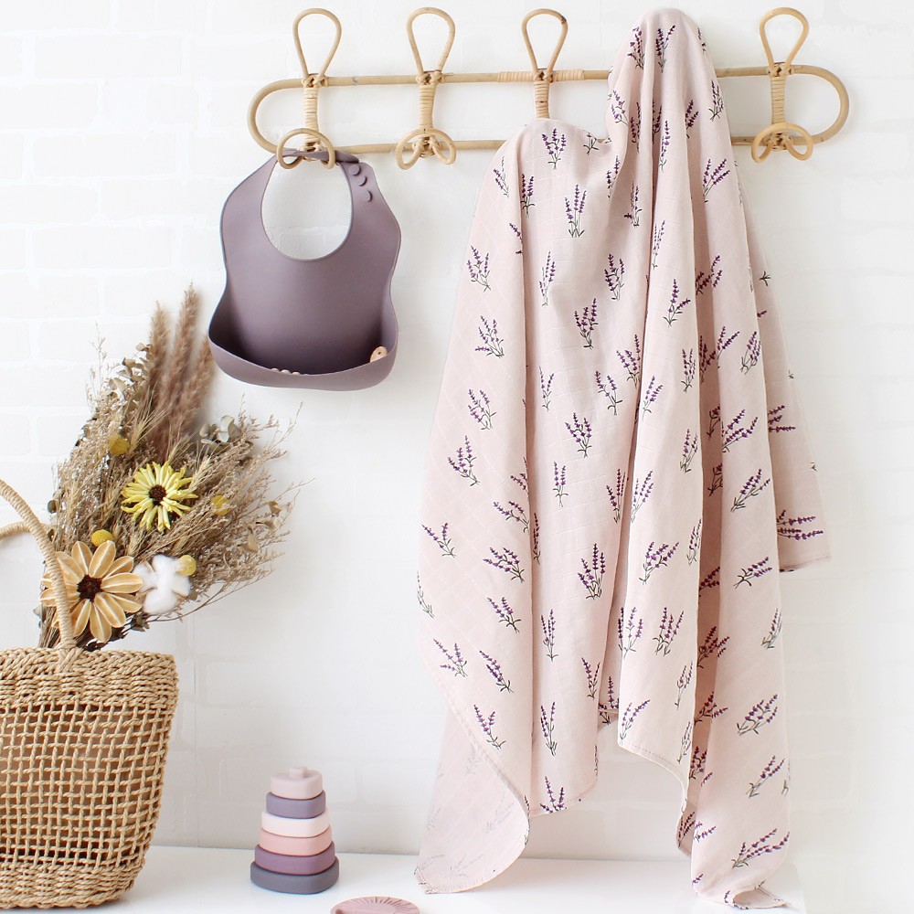 100% Organic Cotton Baby Blankets Newborn Bedding Flower Print Muslin Swaddle Wrap Stroller Blankets Bed Cover Spring