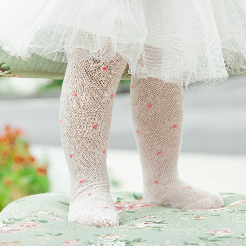 Baby Tights Cotton Cute Flower Kids Girl Tights Clothes Mesh Newborn Children Pantyhose Summer Spring Toddler Princess Stockings