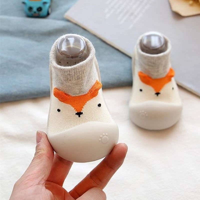 Baby Boys and Girls Shoes, Newborn Non-Slip Floor Socks, Soft Rubber Sole, Cute Baby Shoes