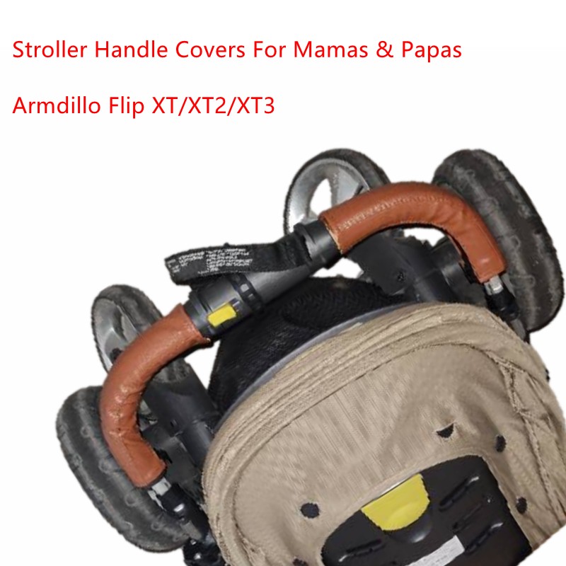 Leather Covers For Amaz and Papas Armadillo Flip XT/XT2/XT3 Stroller Trolley Cart Handle Sleeve Armrest Protective Cover Accessories