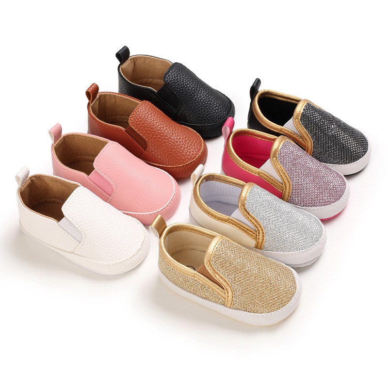 New Baby Boy Girl Shoes Newborn Girl Shoes Soft Sole PU Leather Casual Toddler Shoes 0-18 Months First Walkers Moccasins