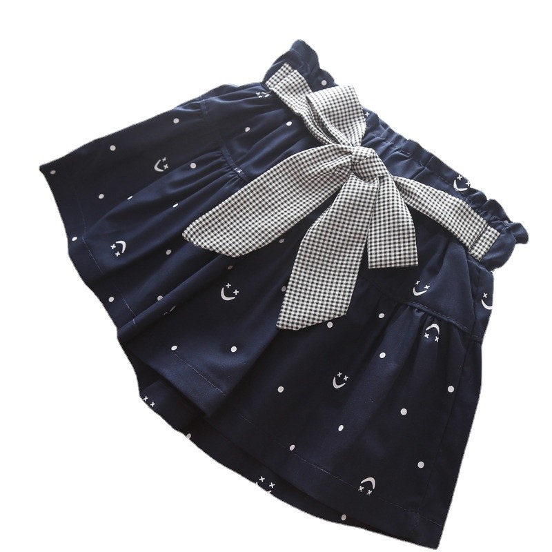 Summer Baby Girls Shorts Shorts Bow Neck Skirts Cotton Shorts Kids Fashion Girls Clothes