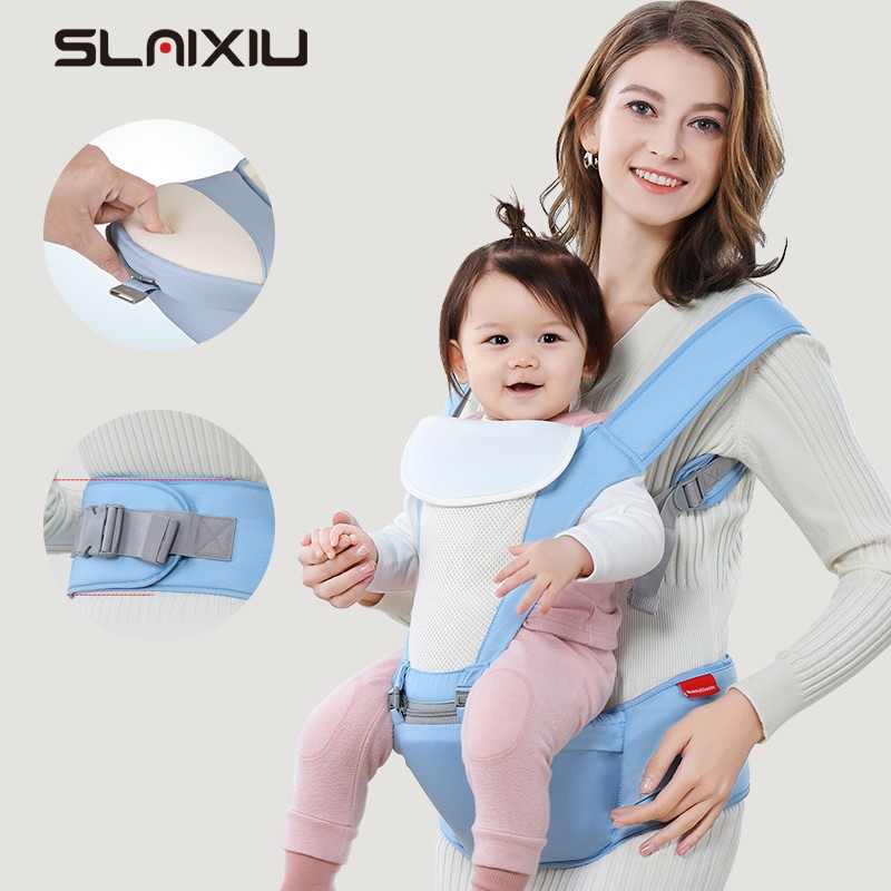 Baby Carrier Bag Waist Stool Walker Belt Rope Baby Toddler Hold Hip Seat Safe Front Carry Back Carry Best Gift Breathable