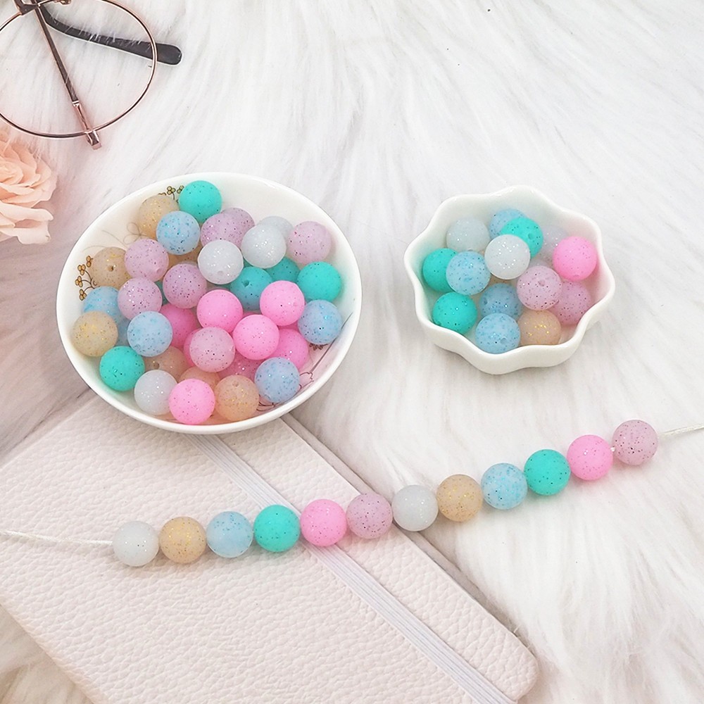 Chenkai 100pcs 12mm Silicone Beads Round Shape Beads BPA Free Teething Infant Chew Doll Pendant Pacifier Toy Accessories