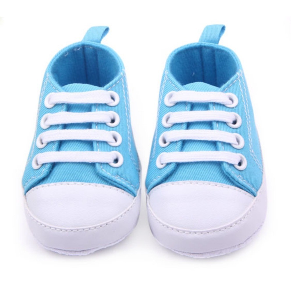 Fashionable Baby Canvas Shoes 0-12 Months Soft Sole Baby Shoes Pre Walking 12 Colors