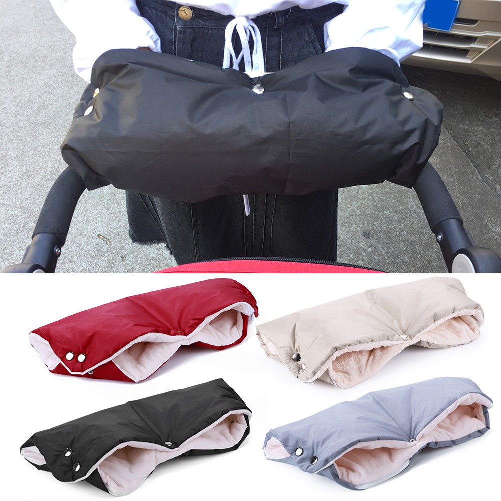 Winter Thick Warm Stroller Gloves Pushchair Muff Waterproof Stroller Accessory Mitten Mom Kid Buggy Claw Pram Hand Gloves