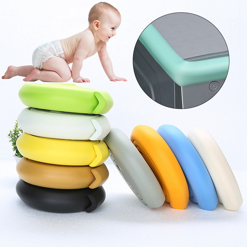 2M Home Table Desk Edge Bumper Baby Safety Angle Protection Tape With Free Double-sided Tape Desk Side Protection