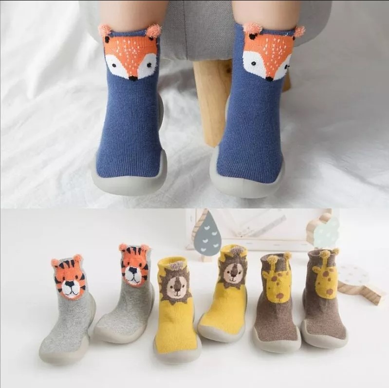 Baby Boy Girl Shoes Autumn Winter Spring Infant Nonslip Sock Baby Soft Rubber Sole Sock Toddler Shoes Anti-slip Floor Socks Shoes