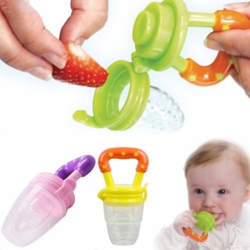 20pcs/lot Silicom Baby Feeder Feeding Fresh Food Fruit Smoothie Milk Shake Safe Supplies