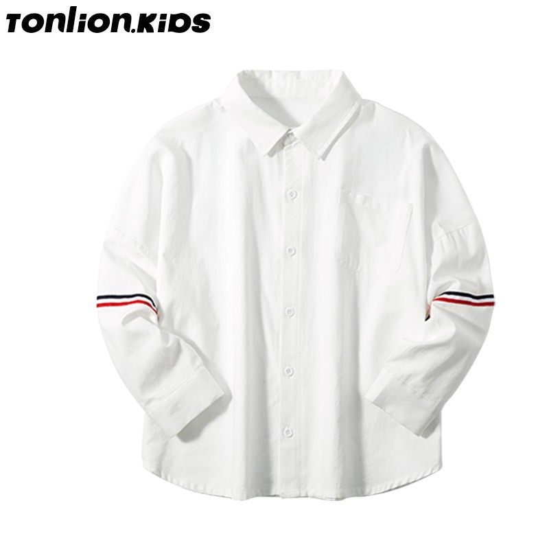 ton lion kids spring and autumn boys casual shirts suitable for 5-12 years old boys fashion clothes boys fashion 2022