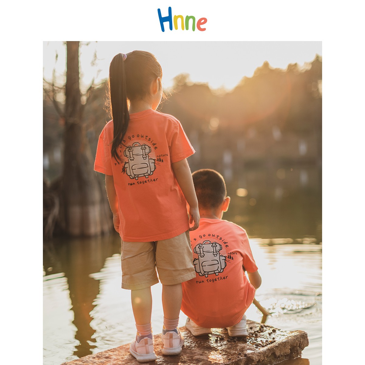 Hnne Summer 2021 New Letter Print Kids T-Shirt 100% Cotton Breathable Tops Boys Girls Unisex T-Shirt HK210424