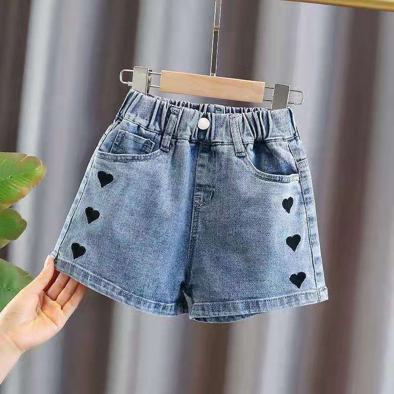 2022 Kids Baby Girl Summer Denim Clothes Shorts Shorts Jeans Children's Clothing Girl Casual Short Pants Infant Bottoms 3 -12Yer