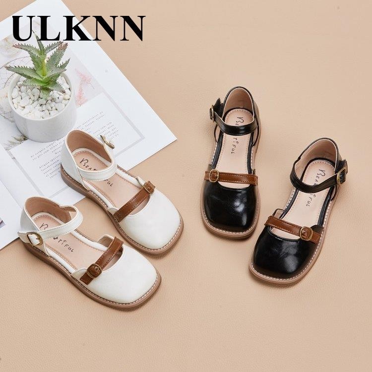 Girls Leather Sandals 2022 Children's Summer Sandals Buckles Hollow Single Shoes Princess Baby Girl Pupils Soft Sanda TQ - TJ882