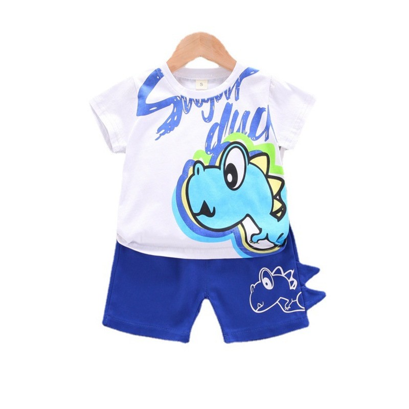 New summer baby boys children's clothing girls cute cartoon cotton T-shirt shorts 2pcs/sets baby casual outfit kids tracksuits