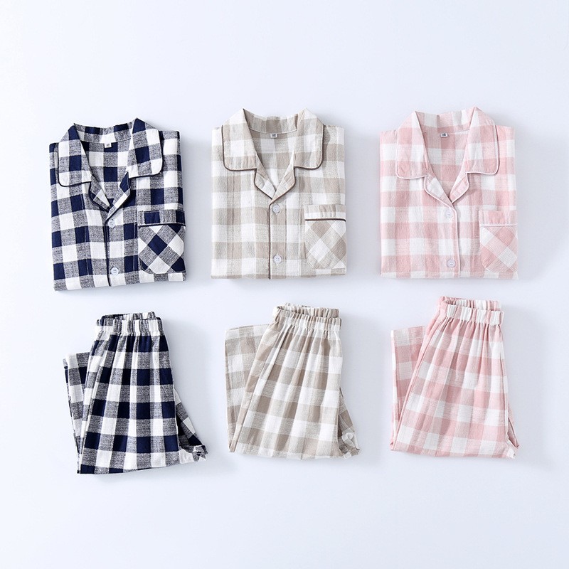 Baby Girls Fashion Plaid Pajamas 2 3 4 5 6 7 8 9 10 11 Years Baby Boy Soft Cotton Sleepwear Set Summer Summer