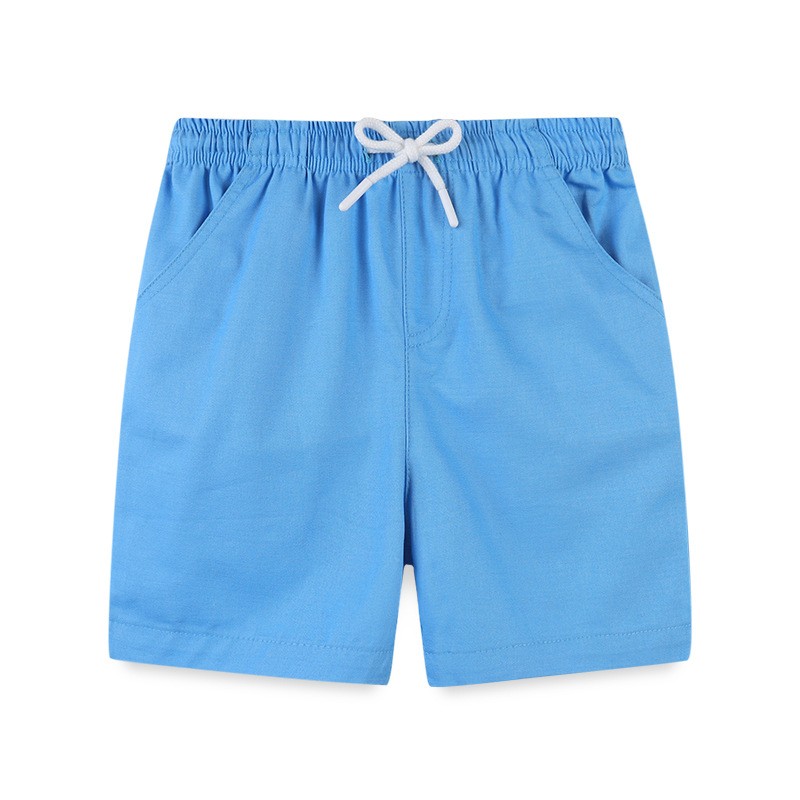 New summer children's clothing shorts boys woven casual pants side slash pocket baby five-point children's shorts