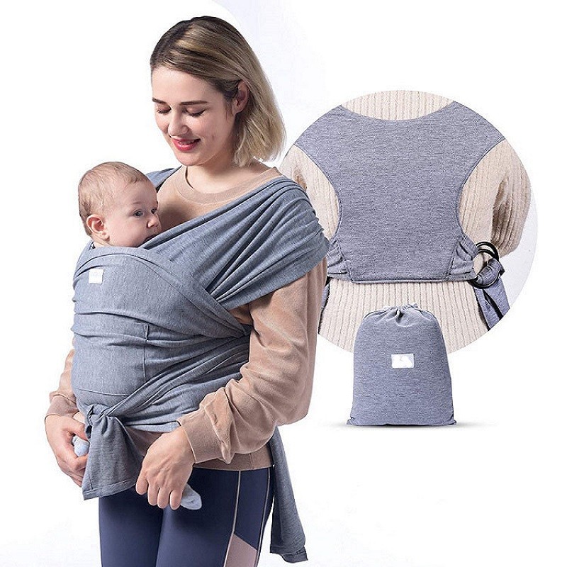 Baby Sling Loop Comfortable Carrier Wrap Summer Cotton Cross Simple Adjustable X-Shape Front Hold Type Baby Care GearBackpack