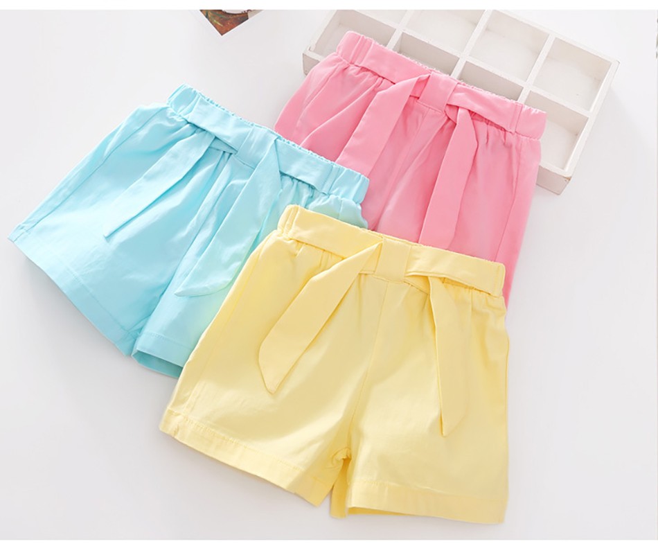 Summer Kids Girls Solid Color Pants Fashion Cute Pants Children Pants Girls Pants Teenage Costume For 2-12 Years