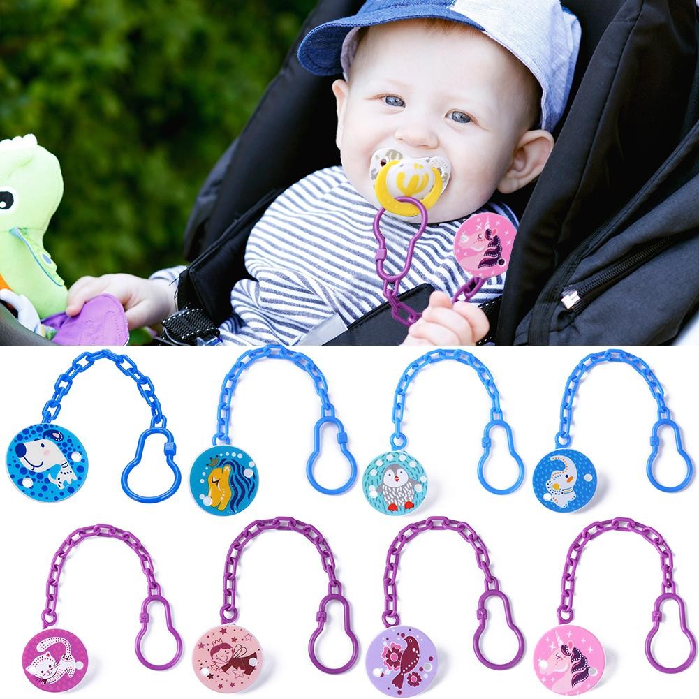 Toddlers Pacifier Clips Soother Holder Cartoon Baby Pacifier Clip Pacifier Chain Dummy Clip Nipple Nipple Holder